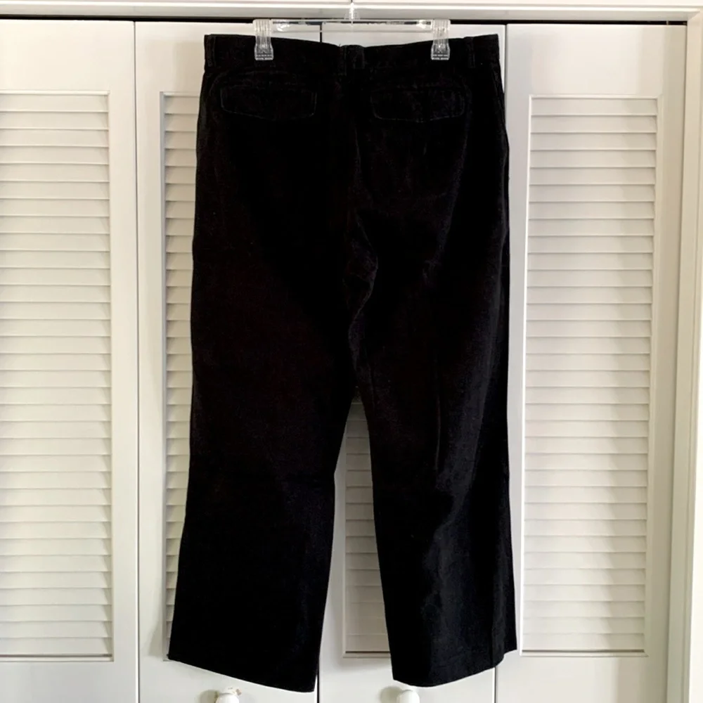 Banana Republic Dawson Black Cotton Chino Pants Men’s Flat Front Size 36 x 30